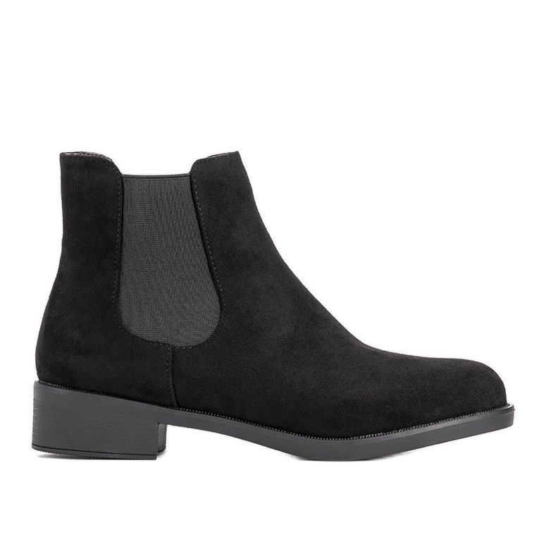 Svarta klassiska damisolerade stövlar Cristal