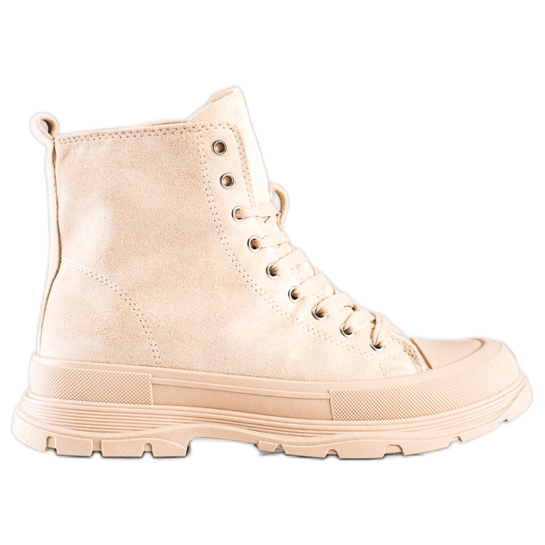 Seastar Sneakers i hög mocka beige