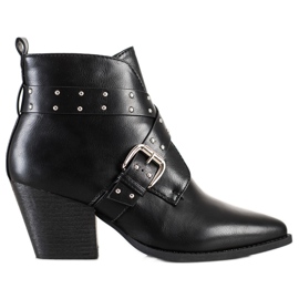 Lucky Shoes Rockstövlar på stolpen svart