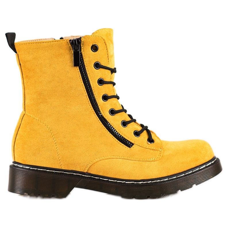 SHELOVET Gula fällare med dekorativ dragkedja