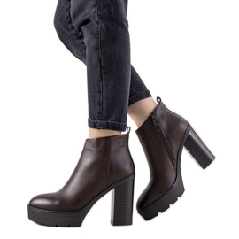 Bruna klassiska stövlar för My Need damstolpe