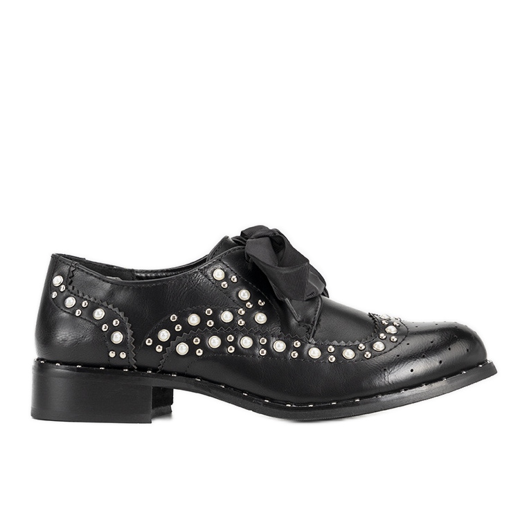 Svarta oxfords med Delvis dubbar