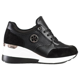 SHELOVET Light Wedge Sneakers svart