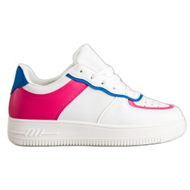 SHELOVET Trendiga sportskor vit