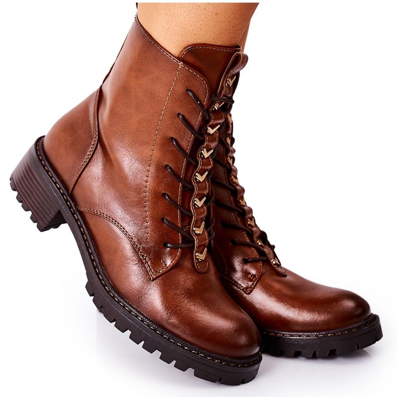 Vinceza Camel Myroe stövlar för kvinnor brun