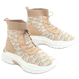 Strumpor stövlar beige 85-743 Khaki kaki