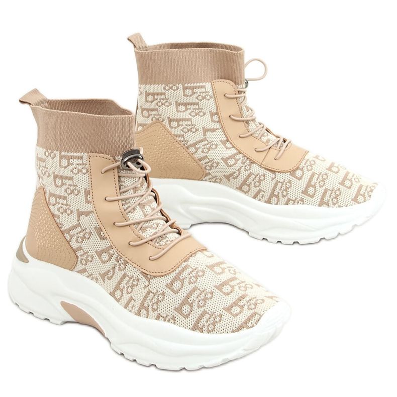 Strumpor stövlar beige 85-743 Khaki kaki