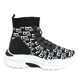 Svarta fotstövlar 85-743 Svart