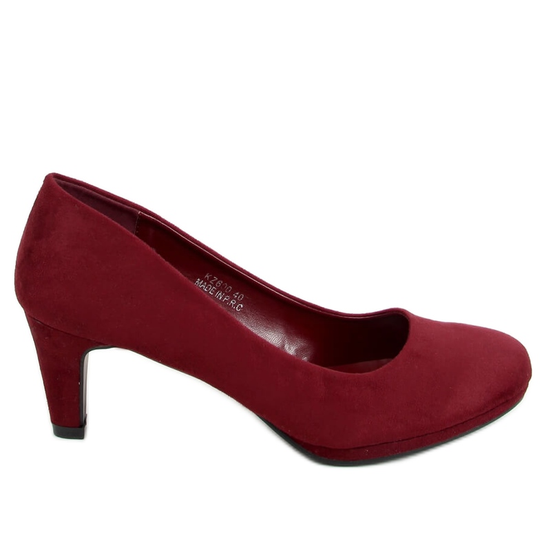 Pumpar på vinrött KZ600 vinröd mångfärgad