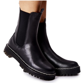 S.Barski Kvinnors höga stövlar Jodhpur stövlar Svart Nemoreva