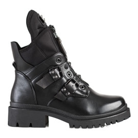 Diamantique Trendiga arbetare med svarta spännen