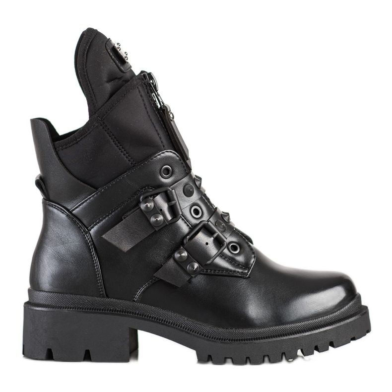 Diamantique Trendiga arbetare med svarta spännen