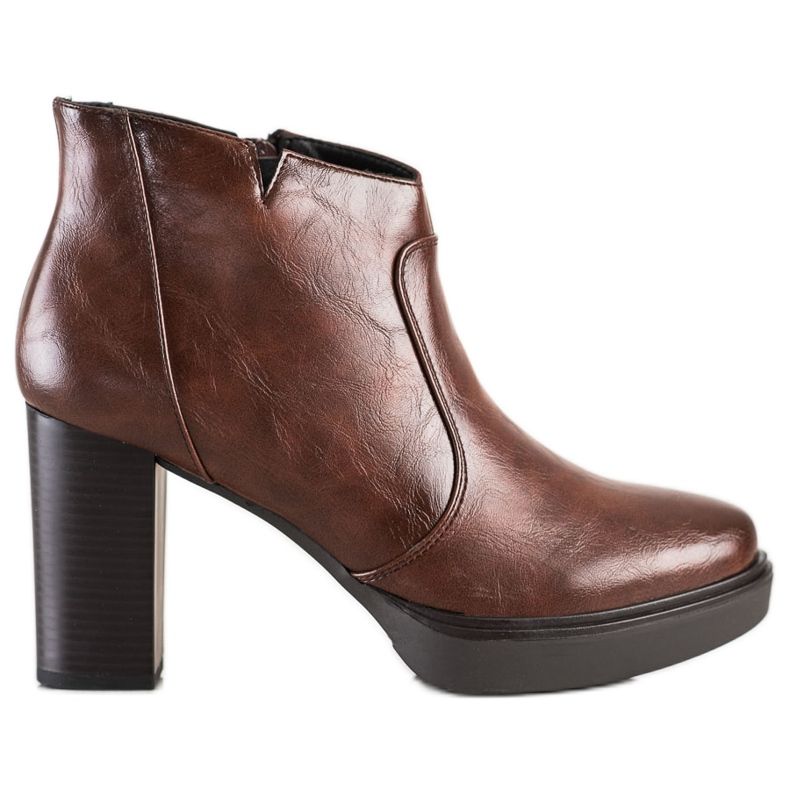 Sabatina Låga stövlar på plattformen brun