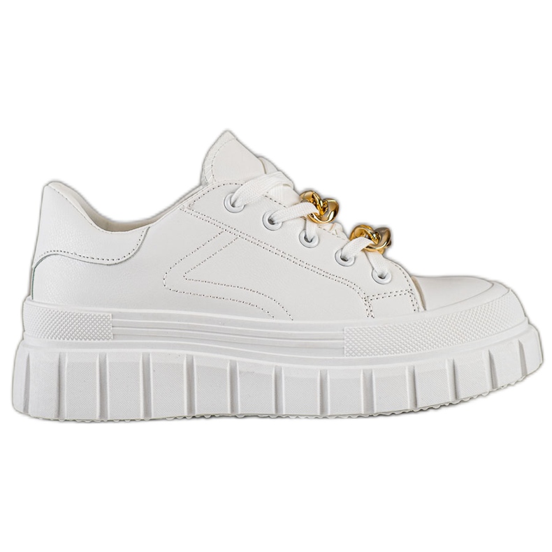 SHELOVET Sneakers med modekedja vit