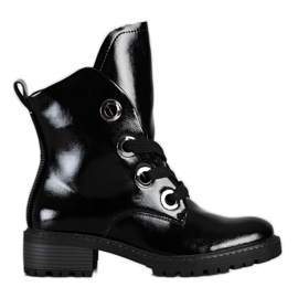 VINCEZA snörskor svart