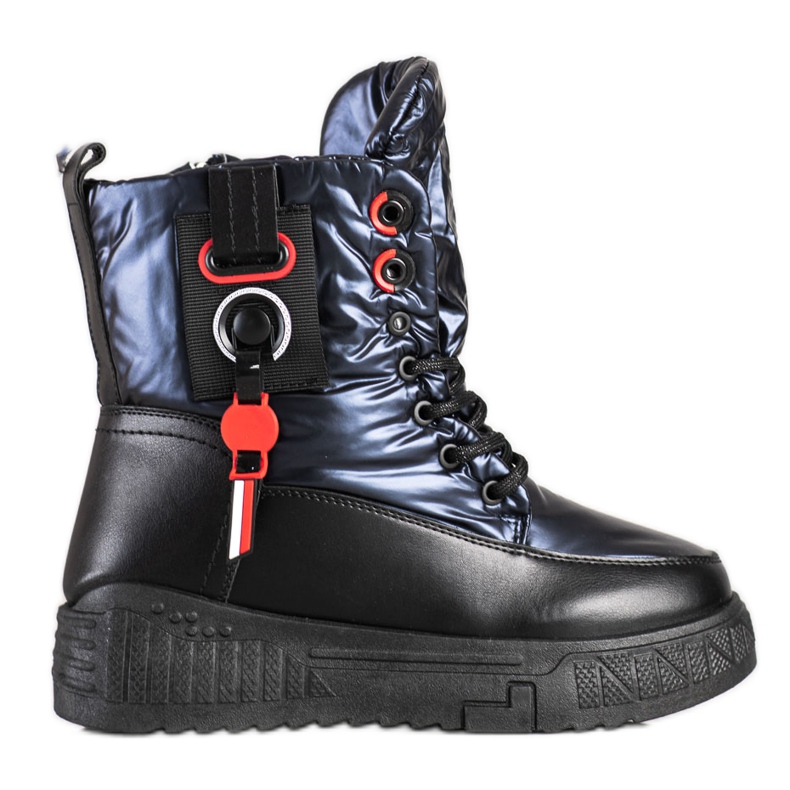 Seastar Varma snöskor på plattformen svart marinblå