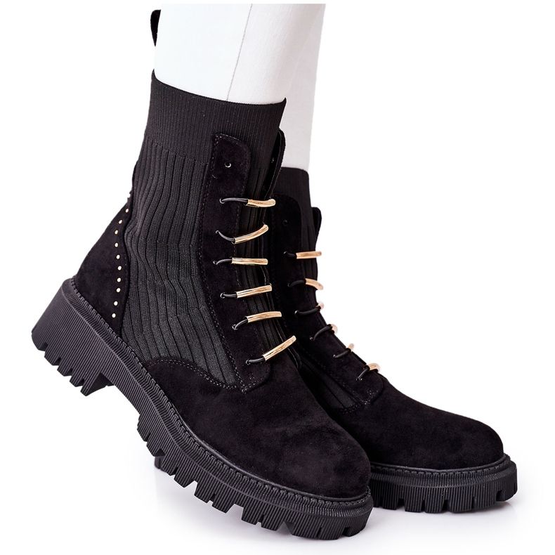 PM1 Dam stövlar Workers Slip Black Maxine svart