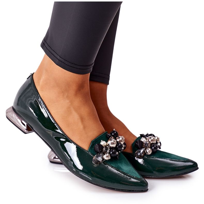 Ballerinor för kvinnor Laura Messi Läder Grön 2157