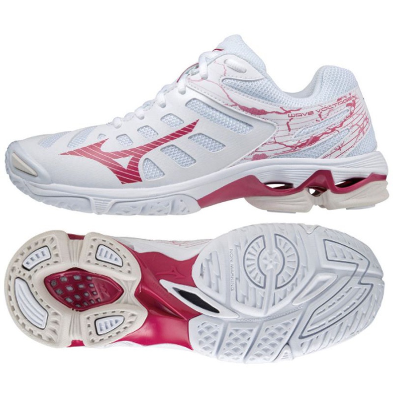 Mizuno Wave Voltage W V1GC216065 volleybollskor mångfärgad vit