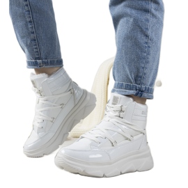 LeLia vita Big Star snöskor för kvinnor