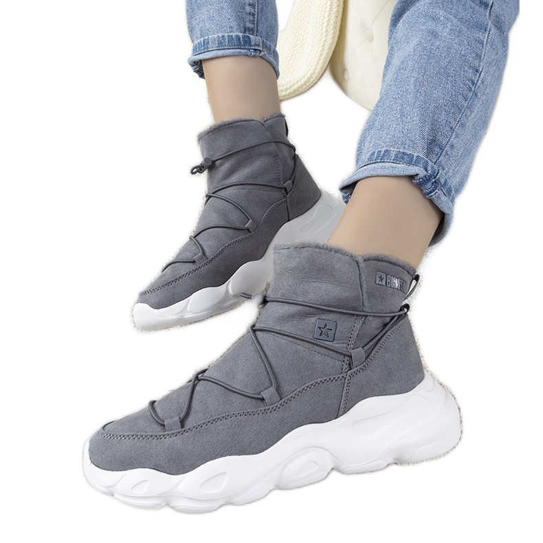 Grå snygga snöskor från Big Star för kvinnor Marrero