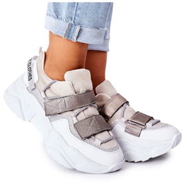 NAVY DOT Kvinnors sportskor Sneakers Silver Katerini