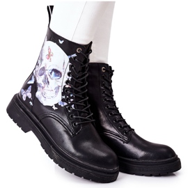 Damskor med tryck GOE II2N4045 Svart