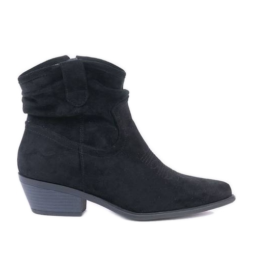 Svarta cowboystövlar på Bowi Bowi -inlägget