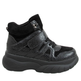 Högsulaskor KL-771 Svart