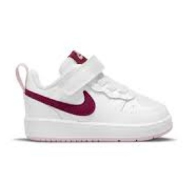 Nike Court Borough Low 2 (TDV) Jr BQ5453-120 skor vit rosa