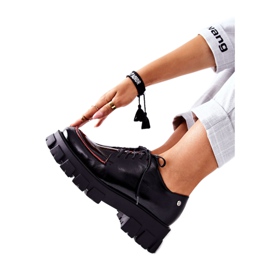 Kvinnors läderskor Maciejka Svart 5074A-01