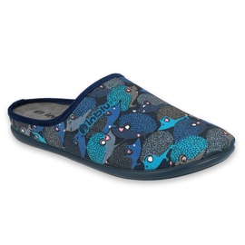 Befado damskor 155D204 marinblå blå grå