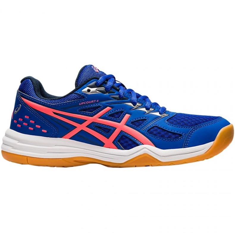 Asics Upcourt 4 W 1072A055 412 volleybollskor blå, rosa blå