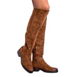 Casual VINCEZA stövlar i mocka brun