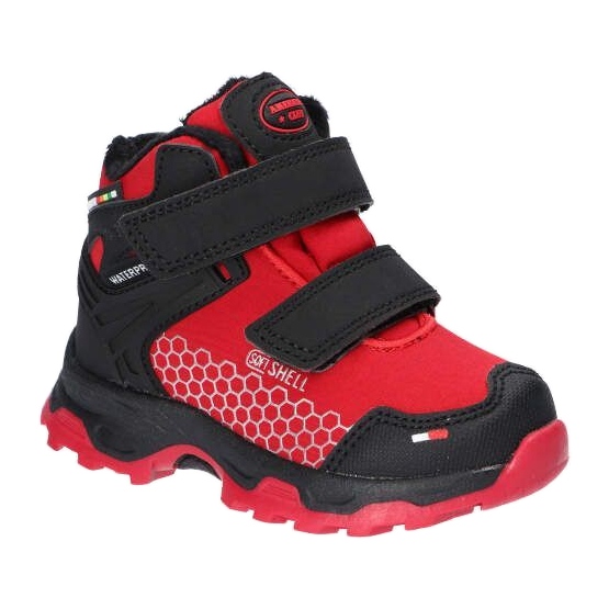 American Club Softshel Sports Softshies samhälle med ett rött svart membran röd