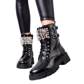 Seastar Snygga arbetare med strass svart