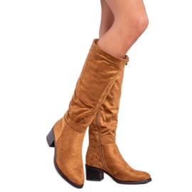 VINCEZA kamelstövlar brun