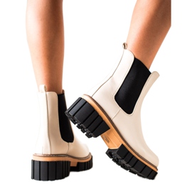 Seastar Chelsea stövlar på modeplattformen beige svart