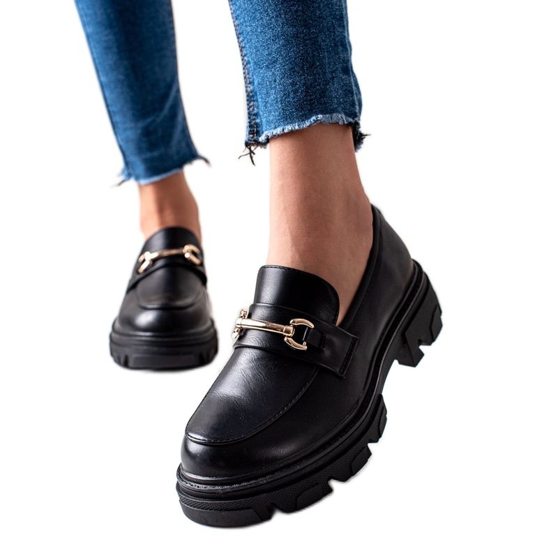 Diamantique Eco Leather Loafers svart