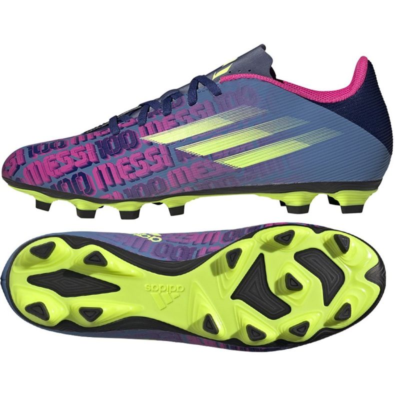 Adidas X Speedflow Messi.4 FxG M FY6923 fotbollsskor marinblå flerfärgad marinblå