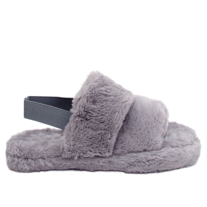 Grå dampäls tofflor N-92 grå