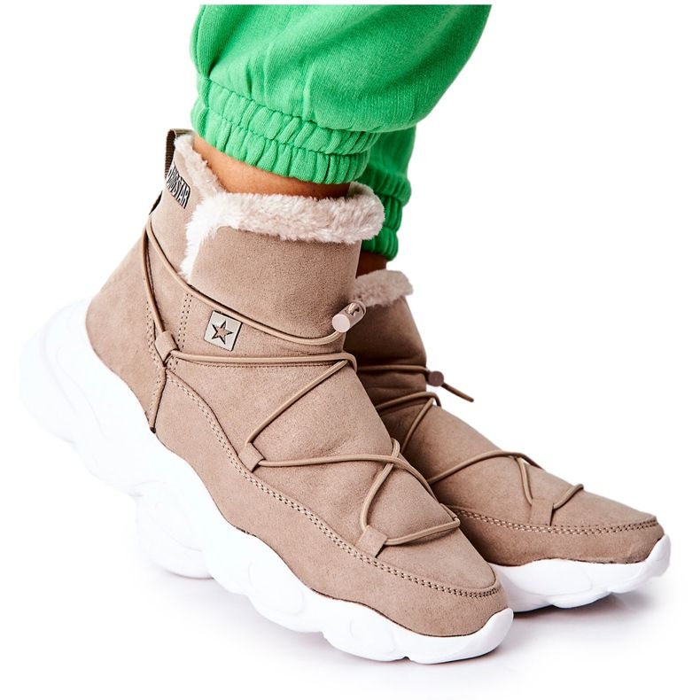 Varma snöskor Big Star Beige II274263