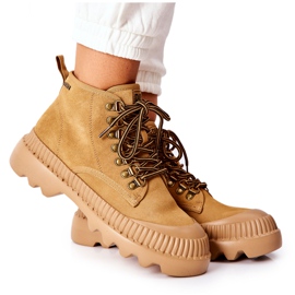 Leather Trappers Boots Big Star II274366 Camel brun