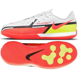 Nike Phantom GT2 Academy Ic Jr DC0816 167 fotbollsskor gul, flerfärgad vit