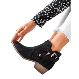 Erynn Openwork stövlar svart