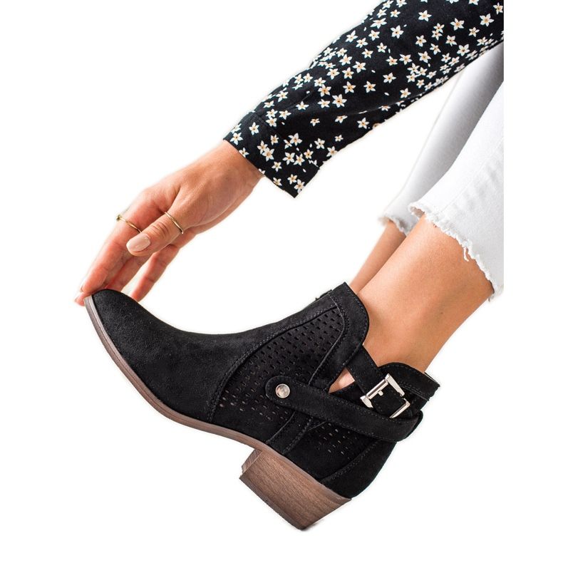 Erynn Openwork stövlar svart