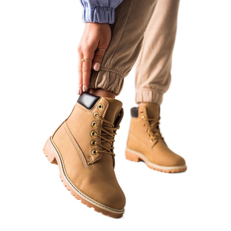 Diamantique Klassiska bruna fällare gul