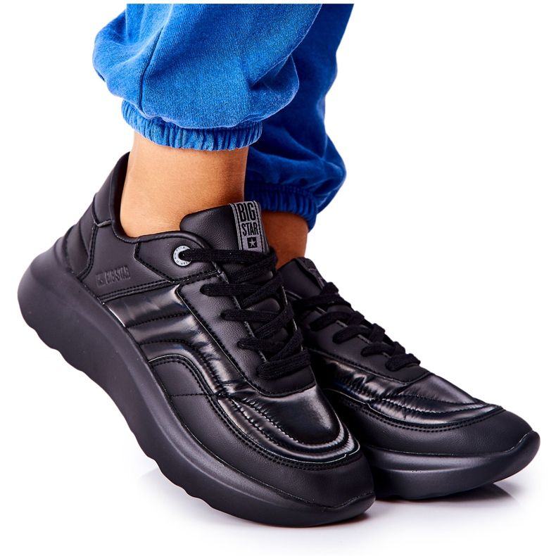 Kvinnors sportskor Memory Foam Big Star II274332 Svart