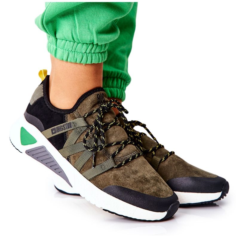 Sportskor Memory Foam Big Star II274308 Khaki svart kaki