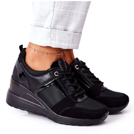 Wedge Sneakers Vinceza 10606 Svart